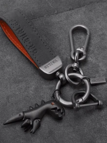 1 Piece Creative Little Dinosaur Car Key Chain Couple Lock Pendant - 1 Small Dinosaur Keychain (green) - View 1