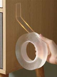 Double Sided Tape Heavy Duty Mounting Tape For Walls, Removable Adhesive Tape, Craft & Art Tape Carpet Tape Poster Tape Wall Tape, Transpartent Two Side Tape Back To School - Clear - View 6