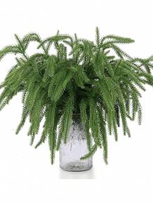 10 CHIẾC Cành cây thông lá nhân tạo Cây xanh lá thông lá nhân tạo Giáng sinh Norfolk Cành thông DIY Trang trí Thích hợp cho Giáng sinh trong nhà và ngoài trời Vườn cây thông Noel Trang trí bình hoa tại nhà ﻿ - 10 chiếc lá thông - Xem 5