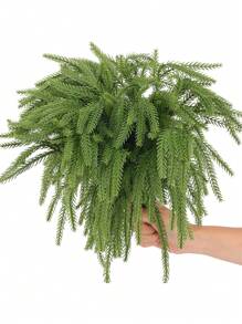 10 CHIẾC Cành cây thông lá nhân tạo Cây xanh lá thông lá nhân tạo Giáng sinh Norfolk Cành thông DIY Trang trí Thích hợp cho Giáng sinh trong nhà và ngoài trời Vườn cây thông Noel Trang trí bình hoa tại nhà ﻿ - 10 chiếc lá thông - Xem 2