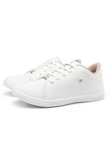 Women's Casual Lightweight Low-Top Sneaker Kit Free Shipping With Lupo Socks - 白色 - 查看 2