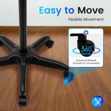 Salon Tattoo Work Rack Tray Mobile Workstation Tattoo Service Trolley Adjustable Outdoor Decor - Black - View 7