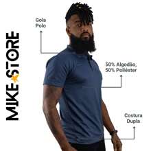 Men's Polo Shirt Collar Wholesale Uniform Embroider - 灰色 - 查看 3