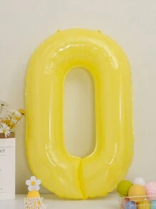 1 套塑料气球，现代数字形状气球，适合派对、圣诞节 - 黃色 - 查看 15