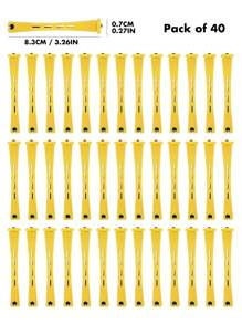 40pcs Perm Rods Set - Create Natural Waves & Curls With 4 Sizes Of Hair Rollers - Perfect For DIY Hairdressing & Styling Of Long, Medium & Small Hair, Hair Tools, Hair Products And Accessories For Barber Salon Beauty Travel Essentials, Back To School, Travel Holiday Essentials, Hair Accessories For Women, Slick Back Brush, Barber Accessories, Hair Dryer, Hair, Barber, Hair Dryer, Hair Hair Products, Hair Tools, Hair Stuff, Hair Care, Curly Hair Brush, Hairdressing Equipment,Travel Essentials,Travel Essential,Hairstyle,Hairdressing,Hair,Travel,Hair Products,Hair Tools,Hair Stuff,Barber,Barber Accessories,Barbershop,Hairdressing Equipment - Yellow - View 5