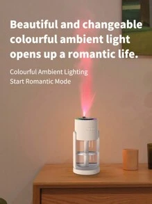 1 件星空加湿器/车载加湿器、空气净化器、精油扩散器、带 2 种雾化模式、氛围灯、星光功能、适用于家庭、办公室、阅览室、旅行、完美礼物（白色、粉色） - 彩色 - 查看 11