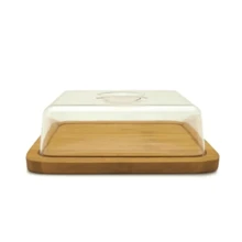 Bamboo Cold Cuts Board Set With Lid Wood Home & Decor Kitchen - 米色 - 查看 1