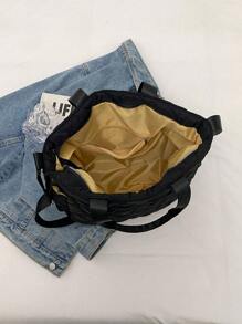 Túi xách nữ 2023 Túi đeo vai hình thoi dung tích lớn mới để đi làm và mua sắm - màu đen - Xem 7