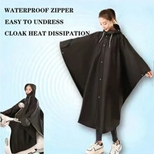 1 buc. Poncho de ploaie unisex pentru tot corpul, haină de ploaie impermeabilă cu glugă pentru ciclism și drumeții, îngroșată