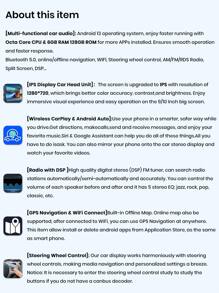 Junsun Android 13 Car Radio Stereo For Hnda Civic 8 2005 2006 2007 2008 2009 2010 2011 2012 Car Auto Radio Built-In Wireless Carplay For Apple & Android Auto 10 Inch Automotive Multimedia Touch Screen 4G LTE  8 Core 6GB RAM 128GB ROM Car Intelligent Systems Head Unit With GPS Navigation DSP Bluetooth