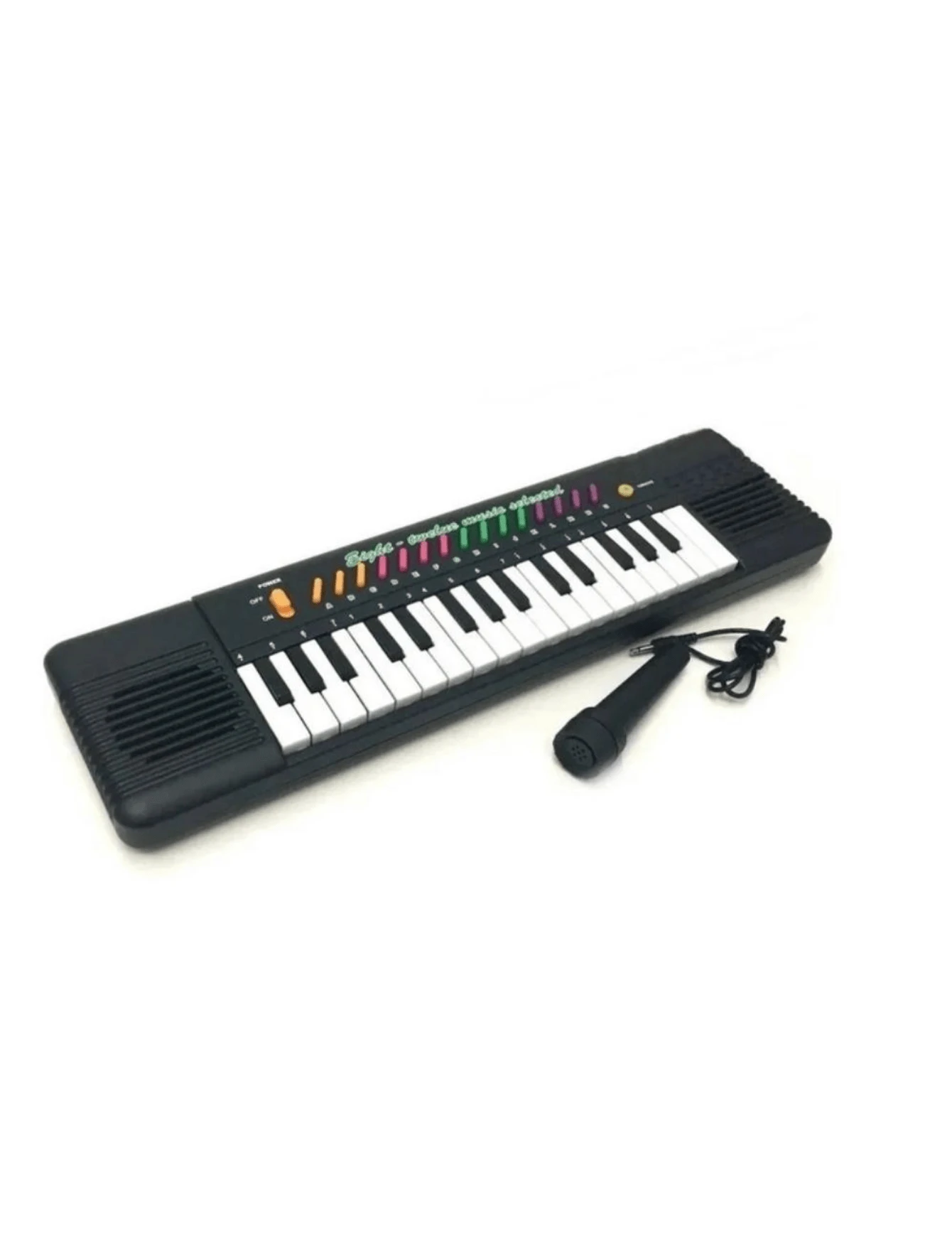 Black Keyboard With 32 Keys, Microphone, 37 Songs, 3 Voices, Immediate Shipping! - 黑色 - 查看 1