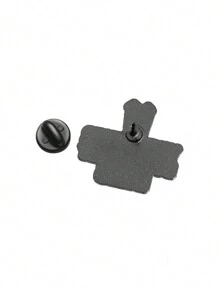 1pc Funny Cartoon Brooch, Metal Badge With English Slogan "Your Opinions Don't Pay My Bills", Unisex Daily Accessory Gift For Friends - Letter - View 5