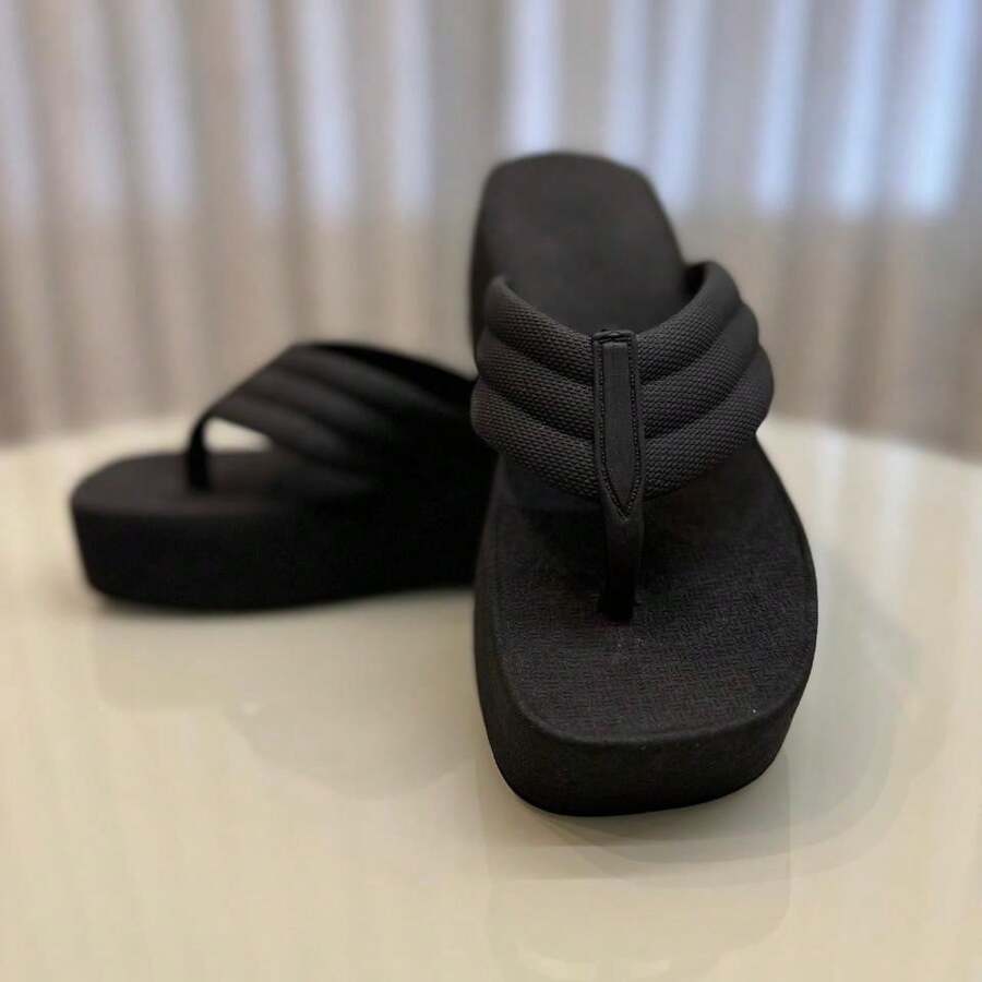 Delta Platform Cloud Fashion Clog - Negro - Ver 1