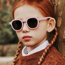 Children's Sunglasses Boys And Girls Korean Fashion Baby Anti-UV - Baby Pink - View 1