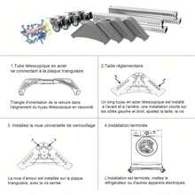 Washing Machine Stand Base Adjustable Bases Multi-Functional Washing Machine Base Stand For Washing Machine Dryer And Refrigerator