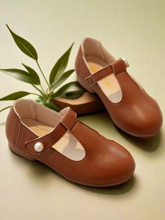 秋冬金色经典新款柔软舒适圆头低跟钩环鞋公主鞋舞蹈鞋