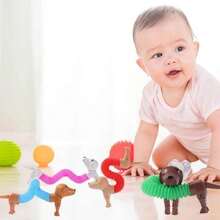 Sensory Toy For Kids Pop Tubes Fidget Anti Stress Toy For Girls And Boys - Nhiều màu - Xem 2
