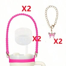 1/2 pièces Porte-bouteille d'eau avec sangle, convient aux bouteilles de 8 oz à 40 oz, sangle pour bouteille d'eau, compatible avec les accessoires de la tasse (tous les produits n'incluent pas les tasses d'eau)