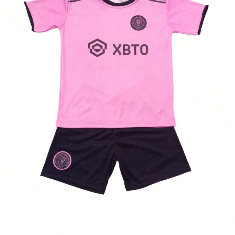 SHEIN KIDS Kids Team Set Boys Sports Set Boys Football Set - 淺粉色 - 查看 1