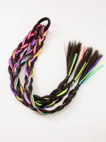 2pcs Kids Girls Box Braids Wigs, Thicker Ombre Braided Hair Extensions For Daily Use - Multicolor - View 8