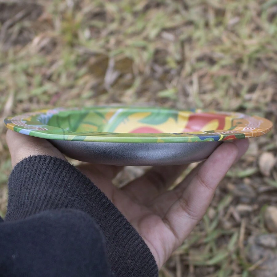 Round Aluminum Tabletop Ashtray - 彩色 - 查看 1