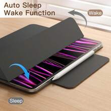 For IPad Pro 13 Inch Case M5 M4 2025 Air 11 M2 10.9 Air 5th 10th 11th Gen A16 2025 M3 Air 13 Powerful Magnetic Attachment Slim Trifold Stand Case Supports Pencil Pro And Pencil