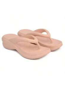 Women's Platform Sandal Cloud Clog Lightweight And Comfortable Flip Flop New Release - 米色 - 查看 1