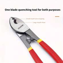 1pc Professional Cable Pliers, Electrical Cable Scissors, Manual Wire Cutters, Wire Cutters, Insulated Cable Cutters, Wire Stripping Pliers, Electrical Wire Cutters, Scissors And Manual Cutting Tools., Tools For Men - Red - View 6