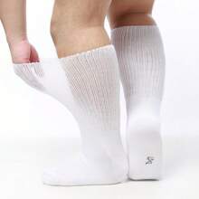 1Pair Ultra Comfort Extra Wide Pairs Diabetes Socks, High Elasticity Fabric, Gentle, Non-Constricting, Extra Wide,Cushioned Ankle Socks, Breathable Non-Binding Socks For Men & Women,Soft Ankle Socks, Fat Socks, Thin Breathable Comfortable Socks - Multicolor - View 16