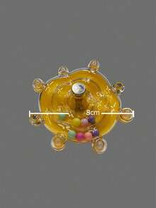 1pc Interactive Parakeet Toys - Plastic Spinner Wheel With Rolling Balls, Rattle Sound Bird Cage Toy For Cockatiels, African Greys, Budgerigars - Chewing & Exercise Parrot Enrichment - Multicolor - View 9