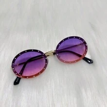 Women's Street Sunglasses UV400 Resistant - Màu tím - Xem 1