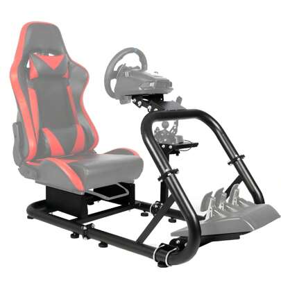  Minneer Immersive Driving Simulator Cockpit Fit For G29 G920 G923 T248 T300,Racing Gaming Steering Wheel Stand,Not Included Seat,Wheel,Pedal & Handbrake