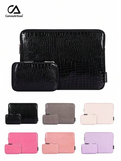 Wasserdichte Laptop-Tasche, stoßfeste Laptop-Sleeve-Tasche für Matebook Laptop/Computer/Umhängetasche Ins/Y26k Stil, tragbar für Frauen/Männer/Mädchen/Jungen/Damen/Herren, süß, wasserdicht, stoßfest, leicht, tragbar, schlicht mit Computerfach, großes Fassungsvermögen, für Schule, Büro, Damen, Arbeitsweg, Multifunktional