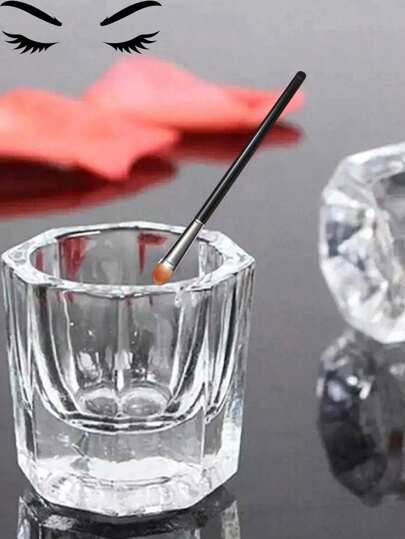 Copinho de Vidro Dappen para Tintura e Henna de Cílios e Sobrancelhas - Resistente e Vidro Temperado (10ml)