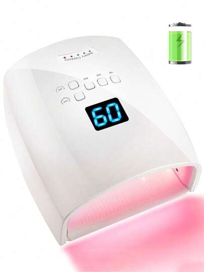 Rechargeable Uv Led Nail Lamp Cordless Nail Dryer, Suitable For Gel Polishing Professional Nail Art Manicure Tool For Home And Salon Use