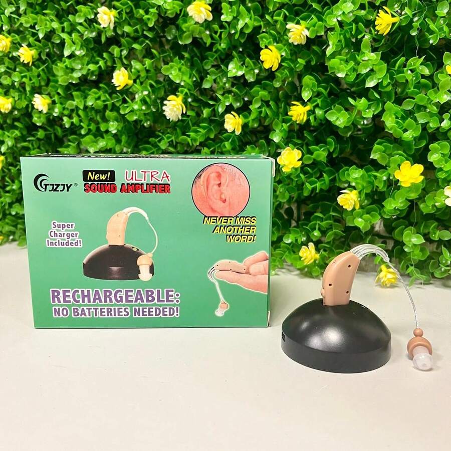 1 Aparato audífono para sordera Amplificador Recargable - Beis - Ver 1
