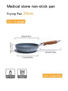 1 Stück Maifanshi Bratpfanne, japanische antihaftbeschichtete Flachboden Pfanne, Aluminium, zum Braten von Eiern, Fisch, Steak, leicht zu reinigen, geeignet für Gasherd und Induktionskochfeld, 20cm/26cm/28cm Meeresfrüchte-Kochen