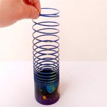 1 juguete de resorte en espiral con aspecto de arcoíris, un anillo mágico de descompresión, regalo de cumpleaños o festividad para niños y niñas (color aleatorio) - Multicolor - Ver 10