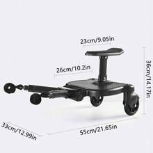 Universal Boards Portable Board With Seat Standing Stable Two Wheel Design 360° Rotation Accessory - Variant1 - View 2