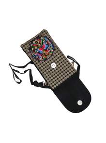 Túi đựng điện thoại mini đeo vai du lịch thêu họa tiết cổ điển dành cho nữ và bé gái, nhẹ, hiện đại, thích hợp đựng thẻ tín dụng, thẻ ID, tiền mặt, tiền mặt, điện thoại, quà tặng công sở, quà tặng ngày Nhà giáo, quà tặng đi làm, quà tặng đi du lịch, quà tặng ngày lễ, quà tặng kỷ niệm, quà tặng sinh nhật, quà tặng ngày Valentine, quà tặng cho nữ tuổi teen, quà tặng cho phụ nữ, quà tặng cho nhân viên văn phòng, quà tặng sinh viên đại học, quà tặng học sinh, quà tặng hoa dâm bụt. - Nhiều màu - Xem 3