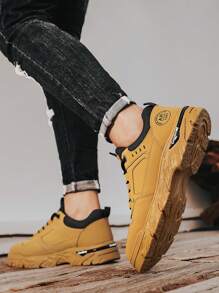 Tenis casuales versátiles y con estilo para todas las estaciones - Amarillo - Ver 4