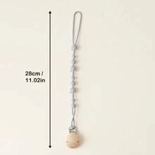 1pc Baby Anti-Drop Chain Pacifier Clips Silicone Beads Infant Nipple Appease Soother Chain Clips Dummy Holder Nipple Clip