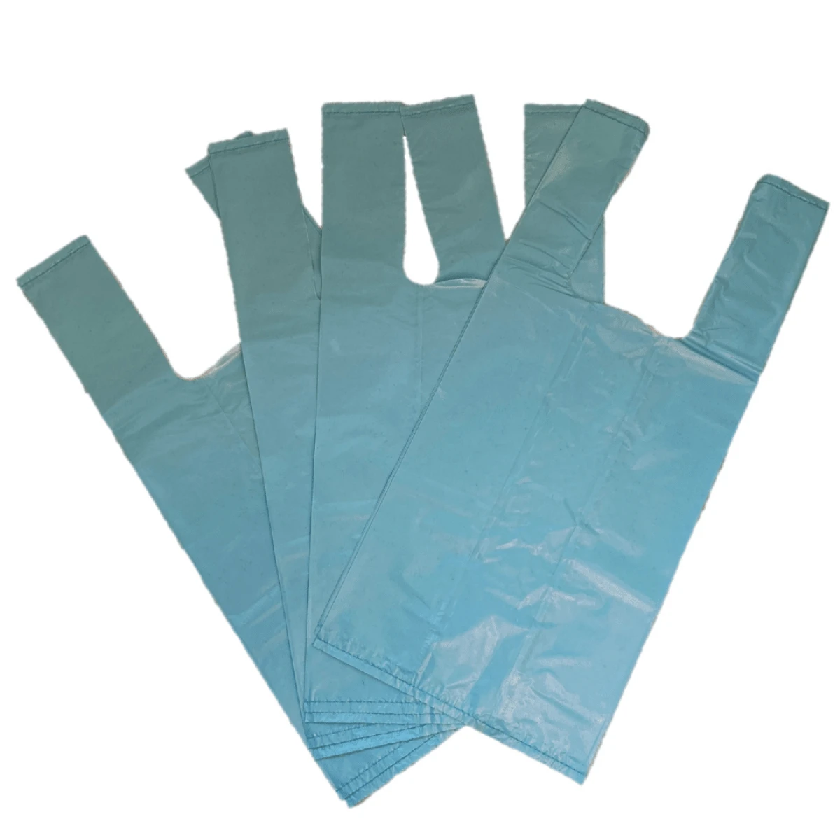 Blue Reinforced Plastic Bag 32x40cm - 100 Units - Màu xanh lam - Xem 1