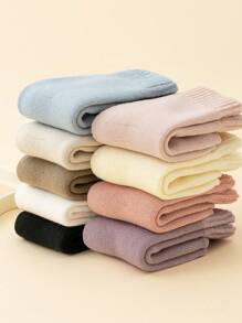 3 Pairs Kids Winter Socks, Thick Warm Thermal Lined Socks For Boys Girls Students, Halloween Gift, Thick Baby Floor Socks, Fuzzy Socks, Sleeping Socks, Christmas New Year Gift