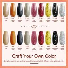 Lavender Violets Gel-Nagellack-Set 13 Pcs glitzernde Farben Halloween Orange Gloden Night Band LED Soak-Off mit Basislack matt-n No Wipe Top Coat, Nagelfeile UV Gelnägel Maniküre Kit F625