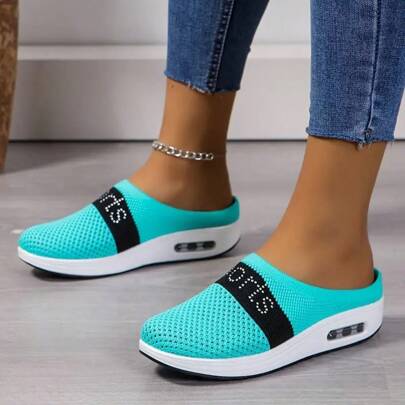 Women's Mesh Breathable Slip-On Mules