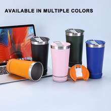 Stainless Steel Musical Thermal Cup With Lid And Opener Mug With Bluetooth Audio 888A - 淺粉色 - 查看 4