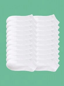 1/20 Pairs Women/Men Short Socks, Korean Style Solid Color Breathable Low Cut Invisible Ankle Socks, Thin For Spring/Summer