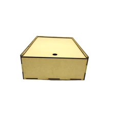 Bottle Box (Any Bottle) Mdf Large With 4 Compartments - Camel - View 4