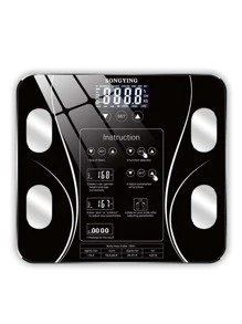 Balança Digital com Bioimpedância e Conexão Bluetooth – Medidas Corporais Inteligentes até 140 Kg com Aplicativo - Preto - Visão 3